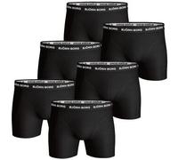 Björn Borg 6P Essential Shorts Schwarz Baumwolle Medium Herren