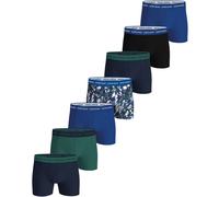 BJÖRN BORG Herren Boxershorts, 7er Pack - Cotton Stretch Boxer, Logo Schwarz/Blau/Grün XL