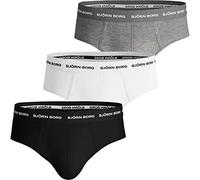Björn Borg 9999-1221-90741 Cotton Stretch Brief 3p Boxer Herren Black, Melange, White L