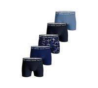 Björn Borg Bjorn Borg Cotton Stretch Boxer 5P, Boxershorts für Herren, Multi-Packs erhältlich, Blau, Marineblau, Druck, XXL