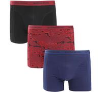 Björn Borg Boxers 3Pack Stretch Blau Rot - Grösse M - Herren - Bekleidung - Body-fit - Baumwolle