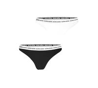 Björn Borg Core Logo String 2er Pack Damen schwarz | Größe: M (nur noch 5 Artikel auf Lager)