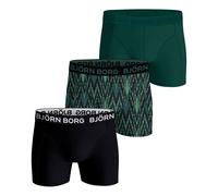 Björn Borg Cotton Stretch Boxer Short 3er Pack Herren in schwarz, Größe: S