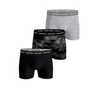 Björn Borg Cotton Stretch Boxershorts 3er-Pack Schwarz Grau - Grösse M - Herren - Bekleidung - Body-fit - Baumwolle -