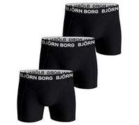 Björn Borg 3P Cotton Stretch Boxer 1721 Schwarz Baumwolle XX-Large Herren