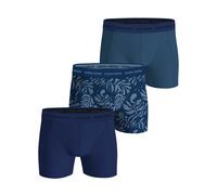 Boxershorts BJÖRN BORG "Boxershort Cotton Stretch Boxer 3P 3er Pack", Herren, Gr. XL, blau, Obermaterial: 95% Baumwolle CO. 5% Elasthan EL., Unterhosen (28593112-XL) blau