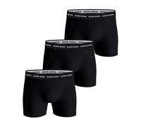 BJÖRN BORG Herren Boxershorts, 3er Pack - Cotton Stretch Boxer Trunks, Baumwolle, Logobund Schwarz XL