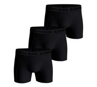BJÖRN BORG Herren Boxershorts, 3er Pack - Cotton Stretch Trunks, Big Logo, Unterhose, Baumwolle M Mehrfarbig