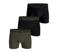 BJÖRN BORG Herren Boxershorts, 3er Pack - Cotton Stretch Trunks, Big Logo, Unterhose, Baumwolle XL Mehrfarbig