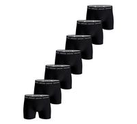 Björn Borg Herren Boxershorts, 7er Pack - Cotton Stretch Boxer, Logobund, Unterhose, Baumwollmischung Schwarz XL