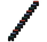 Boxershorts BJÖRN BORG "Boxershort 12er Pack", Herren, Gr. M, schwarz (schwarz, blau, grün, orange), Obermaterial: 95% Baumwolle CO. 5% Elasthan EL., Unterhosen (40329769-M) schwarz, blau, grün, orang