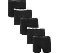BJÖRN BORG Herren Boxershorts, 5er Pack - Cotton Stretch Trunks, Unterhose, Baumwolle, Logobund Schwarz/Weiß XL