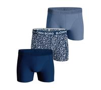 Björn Borg Herren Cotton Stretch Boxershorts NOOS 3er-Pack Herren Blue/Navy XL