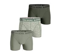 Björn Borg Herren Cotton Stretch Boxershorts NOOS 3er-Pack Herren Green M