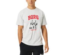 Björn Borg Herren Herbst Classic Print T-Shirt Herren Grau L