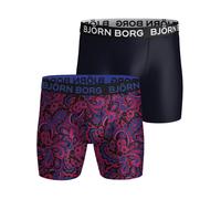 Björn Borg Herren Winter Sports Microfiber 2er-Pack Boxershorts Herren Black/Pink XL