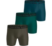 Björn Borg Sport Mikrofaser Boxer 3er-Pack Herren L Blau/Grün