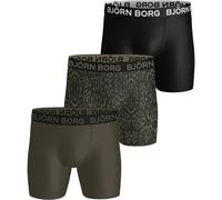 Björn Borg Sport Mikrofaser Boxer 3er-Pack Herren L Grün