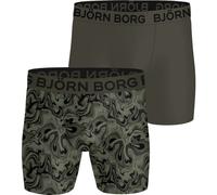 Björn Borg Sports Microfaser-Boxer 2er-Pack Herren M Grün