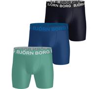 Björn Borg Sports Microfiber Boxer 3er-Pack Herren S Blau/Grün