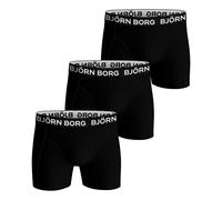 Björn Borg Boxershorts Cotton Stretch 1721 – 3er Pack Baumwolle Schwarz XXL Herren