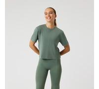 Björn Borg Studio Soft Cropped T-Shirt Damen in salbei, Größe: XS (nur noch wenige Artikel verfügbar)