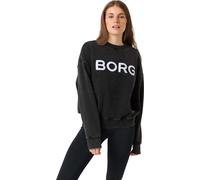 Björn Borg Women's Studio Oversized Logo Sweatshirt Washed Out Black M