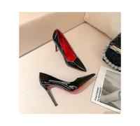 (black 8cm,43)Women Red Sole Pumps New Sexy Bottom Pointed Toe Black Thin High Heel Shoes 8cm 10cm 6cm Shallow Sexy Wedding Shoe