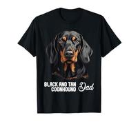 Black and Tan Coonhound Dad Dog Black and Tan Coonhound T-Shirt