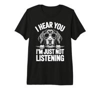 Black and Tan Coonhound Lustiger schwarz-hellbrauner Coonhound Premium T-Shirt