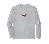 Black and Tan Dackel Halloween Süßes oder Saures Langarmshirt
