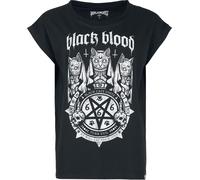 Black Blood by Gothicana Black Cat's Unite T-Shirt T-Shirt schwarz in M