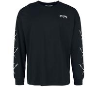 Black Blood by Gothicana Longsleeve With Heart And Sword Print Langarmshirt schwarz in XXL