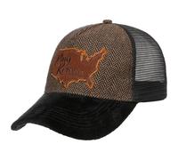 Black Brown Trucker Cap by King Kerosin schwarz One Size