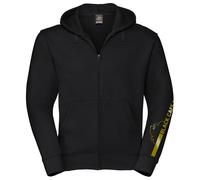Black-Cafe London Retro Stripe Zip Hoodie, schwarz-gold, Größe S für Männer