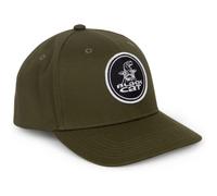 Black Cat Green Flat Peak Cap