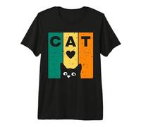 Black Cat Surprise Ich Liebe Katzen und Kätzchen Premium T-Shirt