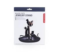 Kikkerland Black Cats Jewelry Stand
