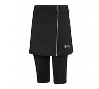 Black Crevice Damen Fitnesshose mit Rock, schwarz/weiß, 34