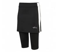 Black Crevice Damen Fitnesshose mit Rock, schwarz/weiß/weiß, 44