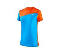 Black Crevice Damen Merino T-Shirt, Blue/orange, 36