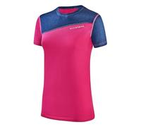 Black Crevice Damen Merino T-Shirt, pink/Blue, 46