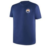Black Crevice Herren Baumwoll T-Shirt Blau I Größe M I 100% Baumwolle I Kurzärmeliges T-Shirt mit Rundhalsausschnitt I Regular Fit für Alltag, Sport & Freizeit