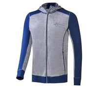 Black Crevice Herren Merino Kapuzenjacke, steel blue/grau, XL