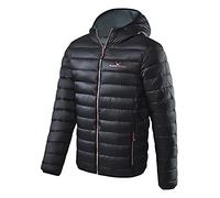 Black Crevice Herren Steppjacke I wind- & wasserabweisende Herren-Jacke I Steppjacke mit Kunstfaserfüllung I Steppjacke mit Kapuze, schwarz/rot, 54