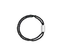 Black crystal bracelet for women Breil 316L steel Magnetic System collection TJ3687.
