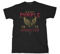 Black Deep Purple Highway Star offiziell Männer T-Shirt Herren (Medium)