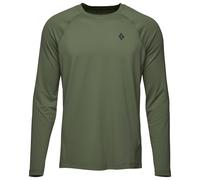 Black Diamond - T-Shirt mit Lichtschutzfaktor - M Alpenglow LS Crew Tundra für Herren - Größe S - Khaki Khaki S