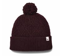 Black Diamond Cable Cuff Pom Beanie, blackberry