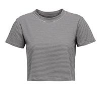 Black Diamond W BD STRIPE CROP SS TEE Charcoal-Off White XS